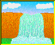 A picture of the WaterfallJigsaw screen in BUSY LITTLE BRAINS.