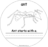 Search result: 'A Words Early Reader Book: Ant Page'