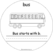 Search result: 'B Words Early Reader Book: bus Page'