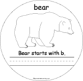 Search result: 'B Words Early Reader Book: Bear Page'