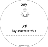 Search result: 'B Words Early Reader Book: Boy Page'