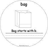 Search result: 'B Words Early Reader Book: Bag Page'