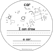 Search result: 'C Words Connect-the-Dots Early Reader Book: Car Page'