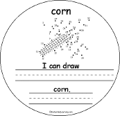 Search result: 'C Words Connect-the-Dots Early Reader Book: Corn Page'