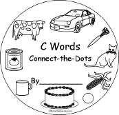 Search result: 'C Words Connect-the-Dots Early Reader Book: Cover Page'
