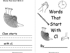 Cl Consonant Blend Enchanted Learning Software