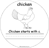 Search result: 'C Words Early Reader Book: Chicken Page'