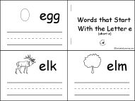 Short with i start that words Worksheets for