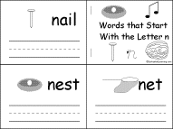 Search result: 'Words that Start With the Letter N Book, A Printable Book'