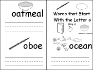 Search result: 'Words that Start With the Letter O Book, A Printable Book'