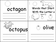 Search result: 'Words that Start With the Letter O (short o) Early Reader Book: Page 1'
