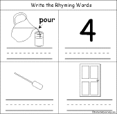 Pour, Four, Oar, Door