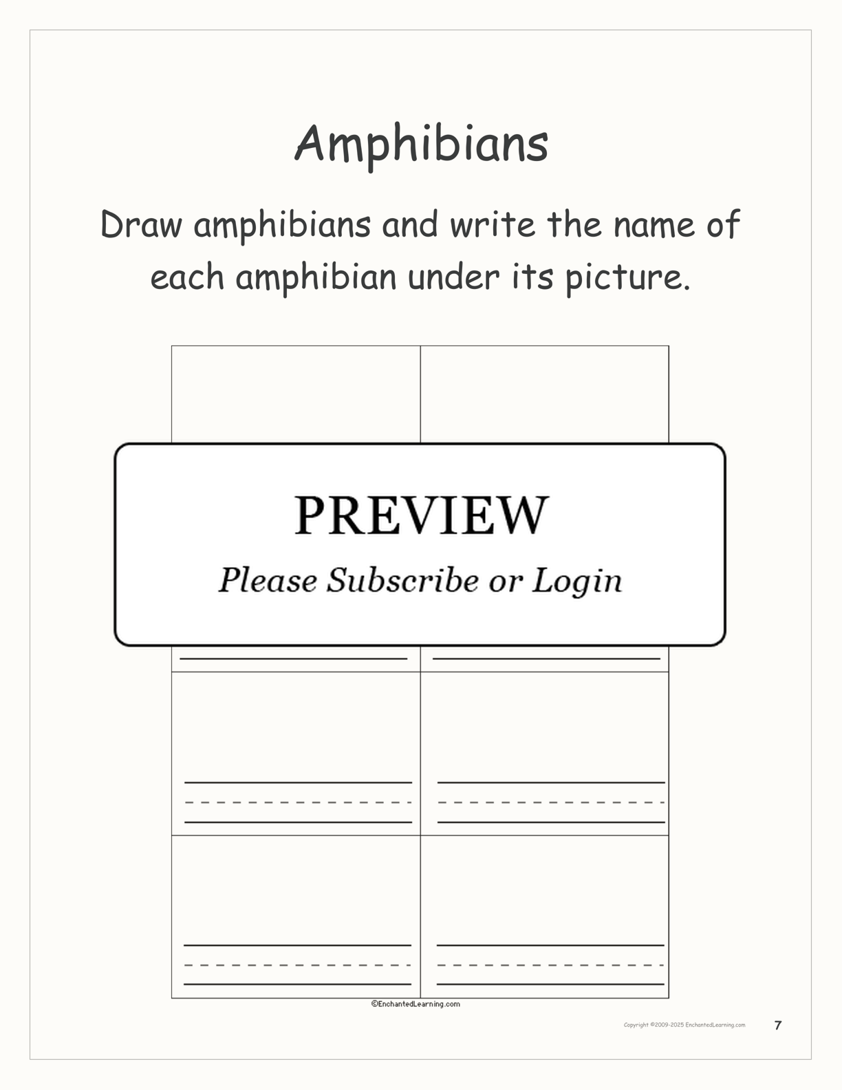 Animal Groups: A Printable Book interactive printout page 7