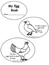 Search result: 'My Egg Book, A Printable Book: Cover, Robin, Chicken'