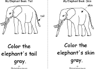 Search result: 'Elephant Book, A Printable Book: Tail, Skin'