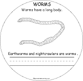 Search result: 'Animal Groups Early Reader Book: Worms Page'