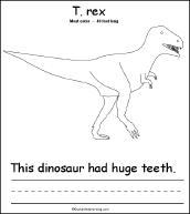 Search result: 'This Dinosaur... Early Reader Book: T. rex Page'