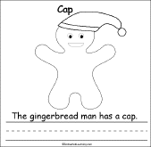 Search result: 'The Gingerbread Man's Clothes Early Reader Book: Cap Page'