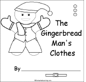 Search result: 'The Gingerbread Man's Clothes Early Reader Book: Cover Page'