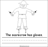 Search result: 'The Scarecrow's Clothes Early Reader Book: Gloves Page'