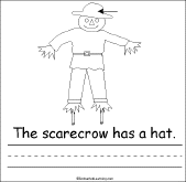 Search result: 'The Scarecrow's Clothes Early Reader Book: Hat Page'