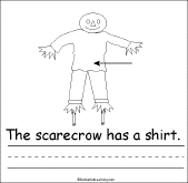 Search result: 'The Scarecrow's Clothes Early Reader Book: Shirt Page'