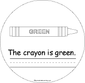 Search result: 'Green Color Book: Crayon'