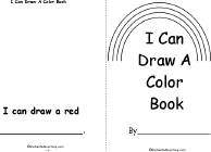 Search result: 'I Can Draw a Color Book, A Printable Book: Cover, Red'