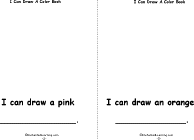 Search result: 'I Can Draw a Color Book, A Printable Book: Pink, Orange'