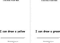 Search result: 'I Can Draw a Color Book, A Printable Book: Yellow, Green'