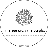Search result: 'Colors Book: Sea Urchin'