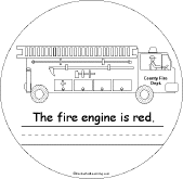 Search result: 'Colors Book: Fire Engine'