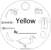 yellow things color book for early readers enchantedlearning com