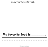 Search result: 'All About Me Early Reader Book: Favorite Food Page'