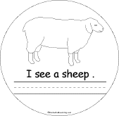 Search result: 'Farm Animals Early Reader Book: Sheep Page'