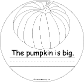 Search result: 'Halloween Early Reader Book: Pumpkin is Big Page'