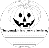 Search result: 'Halloween Early Reader Book: Jack-o'Lantern Page'