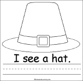 Search result: 'Thanksgiving Early Reader Book: Hat Page'