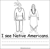 Search result: 'Thanksgiving Early Reader Book: Native American Page'