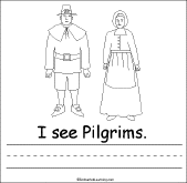Search result: 'Thanksgiving Early Reader Book: Pilgrim Page'