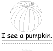 Search result: 'Thanksgiving Early Reader Book: Pumpkin Page'