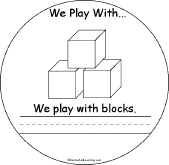 Search result: 'We Play With... Early Reader Book: Blocks Page'