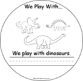 Search result: 'We Play With... Early Reader Book: Dinosaurs Page'