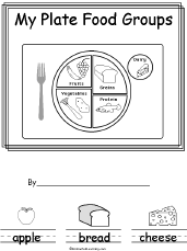 Search result: 'My Plate Food Groups: Draw and Write, A Printable Book'