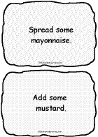 Search result: 'SilMake a Sillyly Sandwich Book, A Printable Book: Mayonnaise, Mustard'