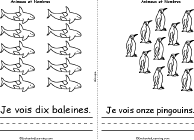 Search result: 'Animaux et Nombres Book, A Printable Book in French: 10 Whales, 11 Penguins'