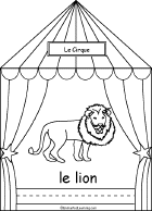 Search result: 'Circus Words in French, A Printable Book: Lion'