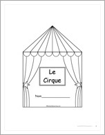 Search result: 'Le Cirque: Circus Words in French - Printable Book'