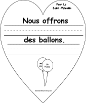Search result: 'Pour la Saint Valentin - French Early Reader Book:Balloons'