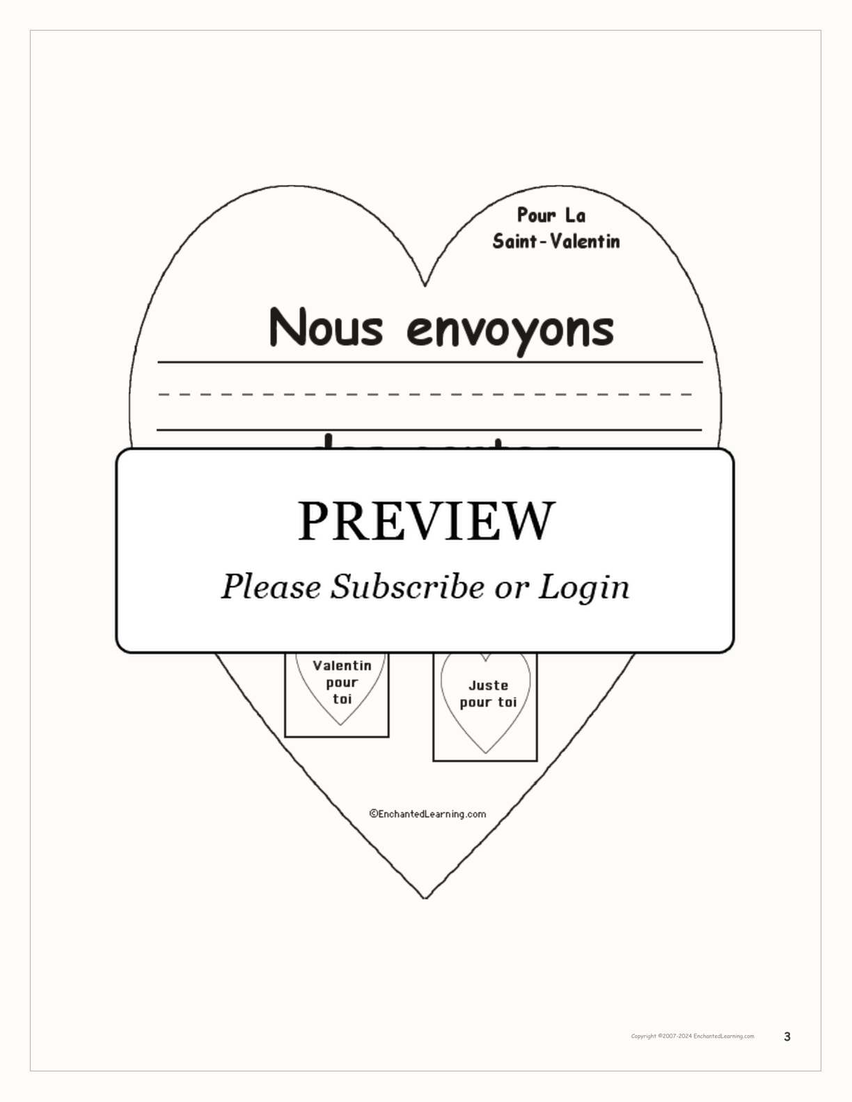 Pour la Saint-Valentin interactive worksheet page 3